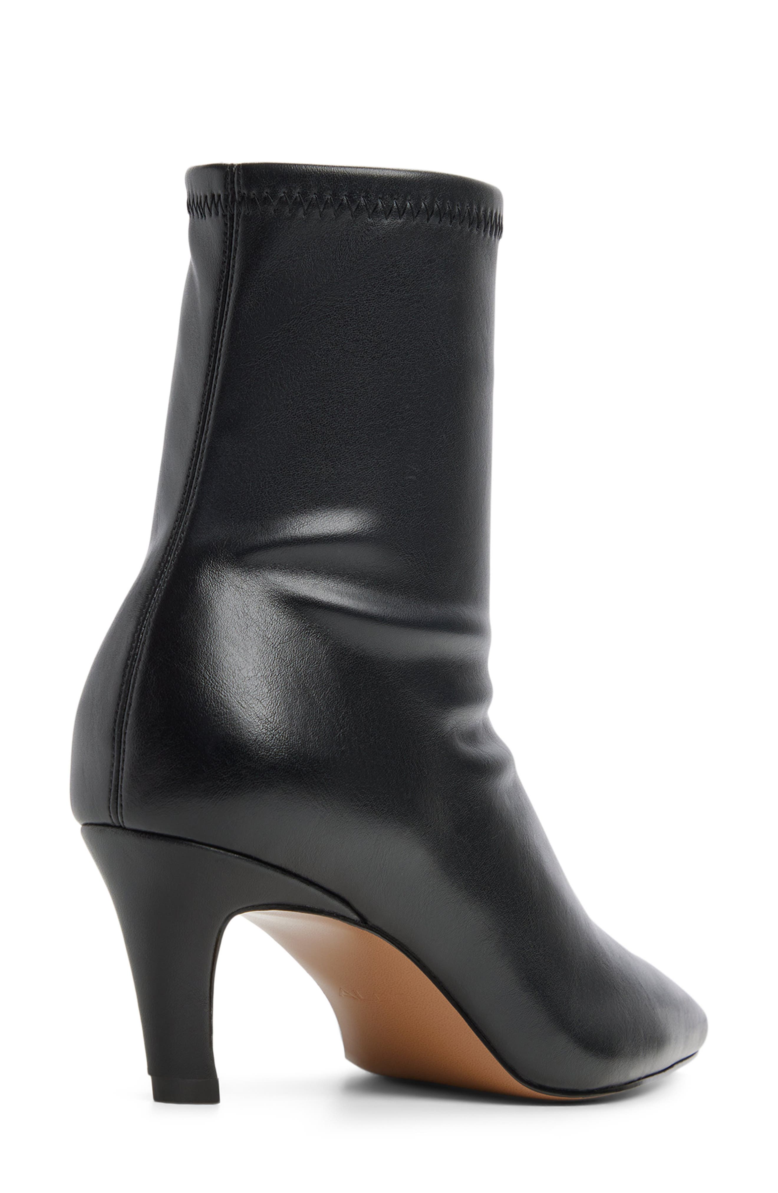 Alyonna Faux Leather Bootie, Alternate, color, BLACK