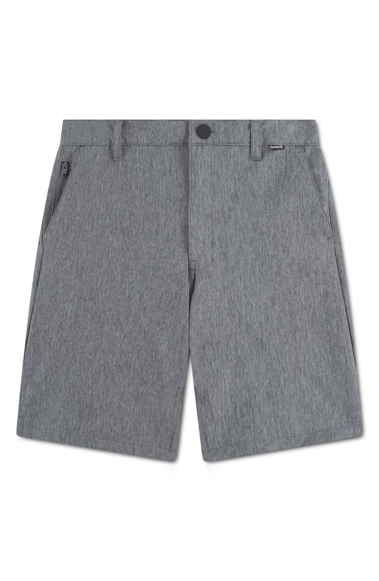 Hurley Kids' Stretch Back Walk Shorts, Main, color, Black