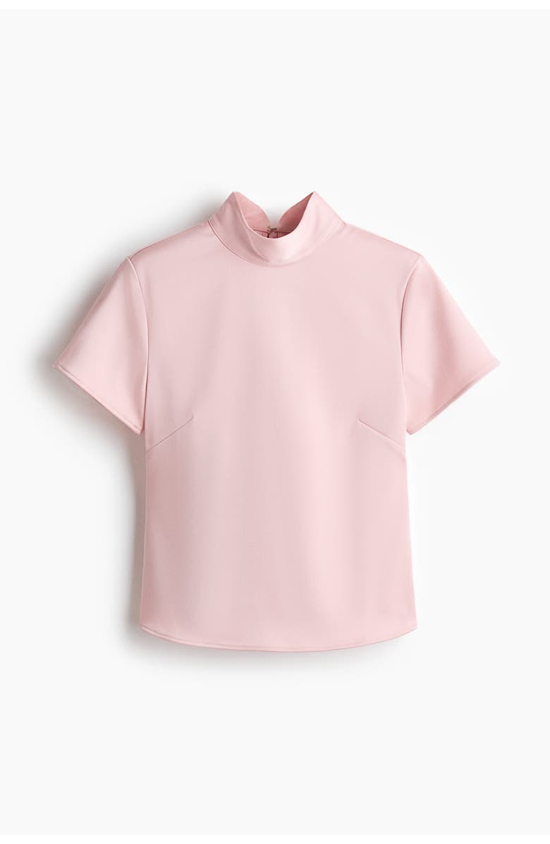 H&M Open-back Top, Main, color, Light Pink