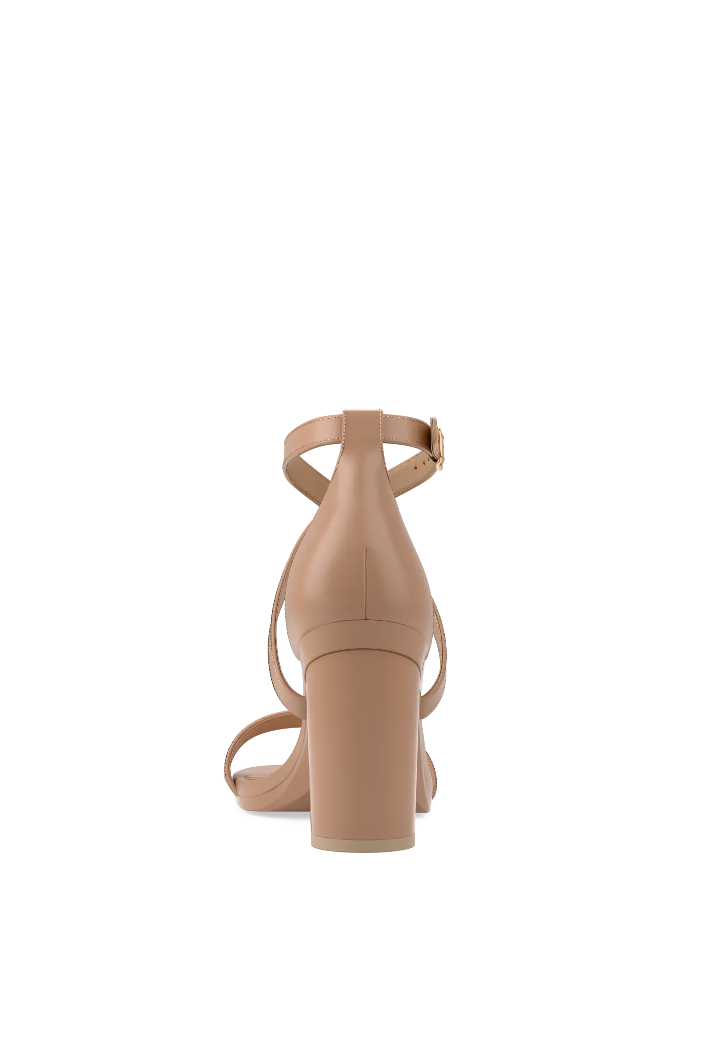 The Sandal 4" Block Convertible Heel, Alternate, color, Latte Leather