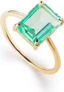 Ana Luisa Solid Yellow Gold - Green Sapphire Spritz Ring