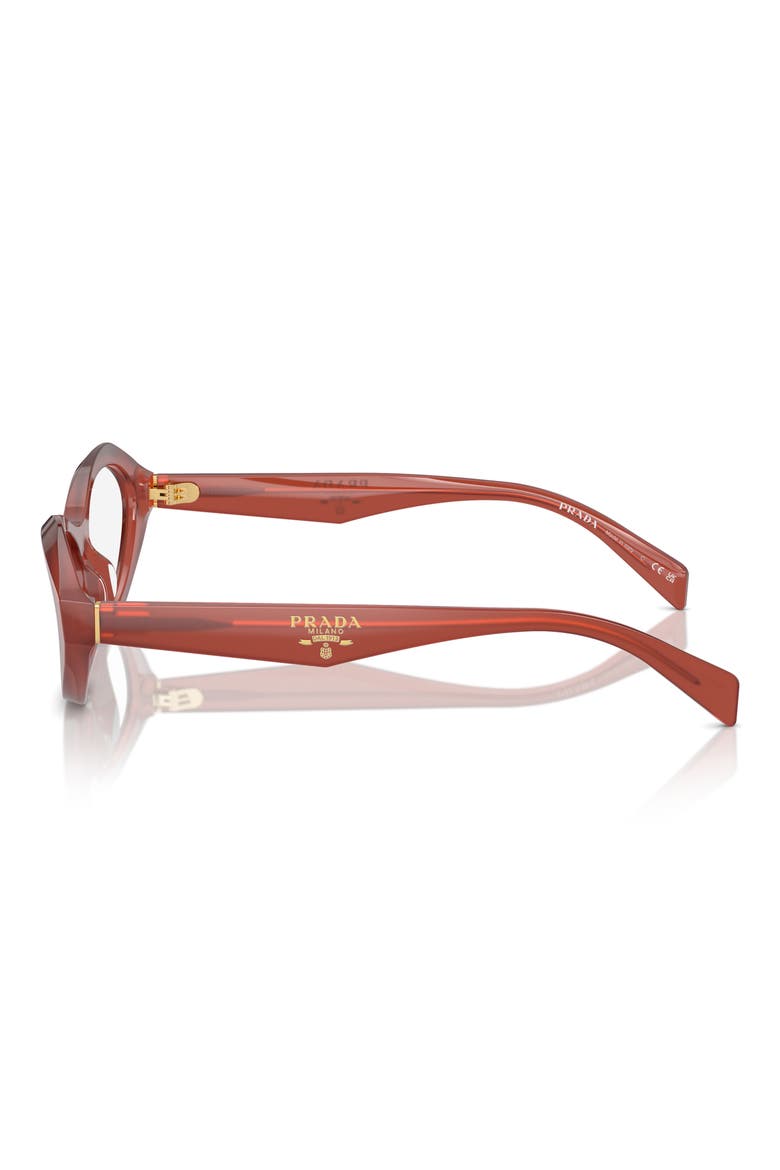 55mm Oval Optical Glasses, Alternate, color, ORANGE