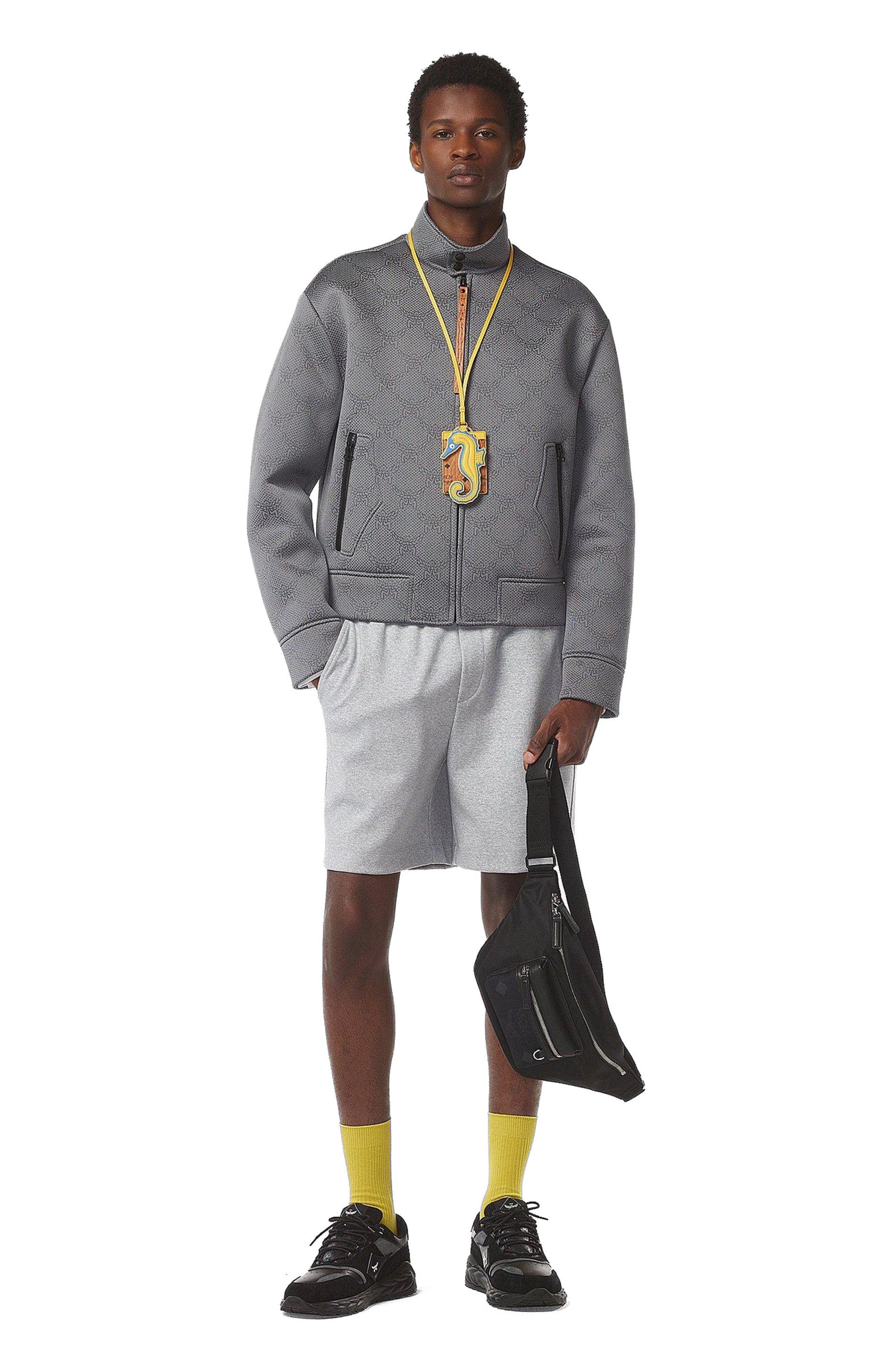 MCM Fursten Belt Bag in Recycled Nylon, Alternate, color, 