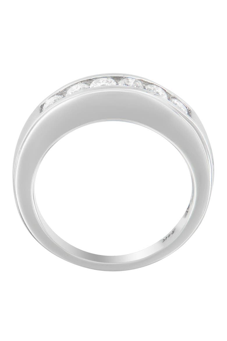 14K White Gold 3/4ct. TDW Diamond Channel Band Ring, Alternate, color, White