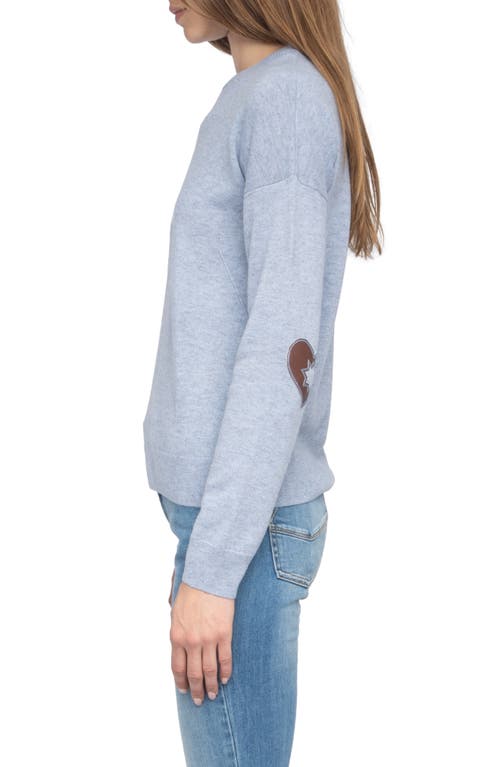 Zadig & Voltaire Cici Heart Patch Sweater In Blue