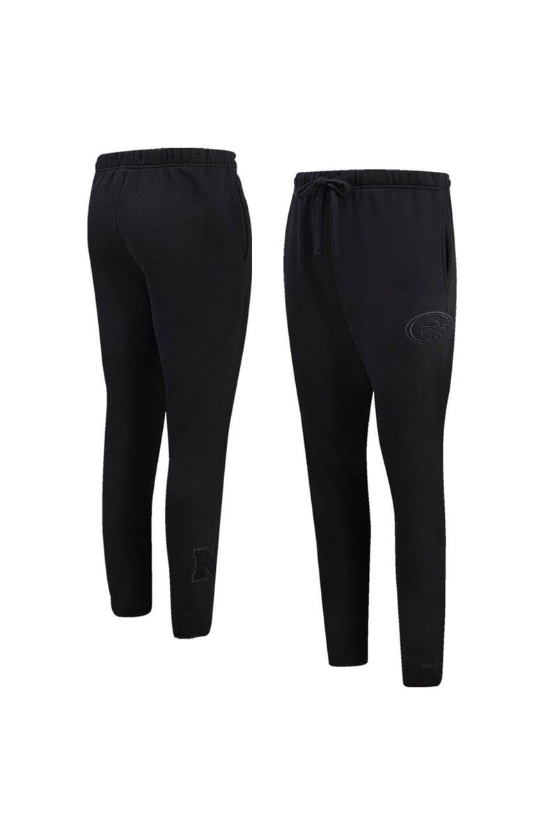 PRO STANDARD Men's Pro Standard Black San Francisco 49ers Neutral Fleece Sweatpants, Main, color, Black