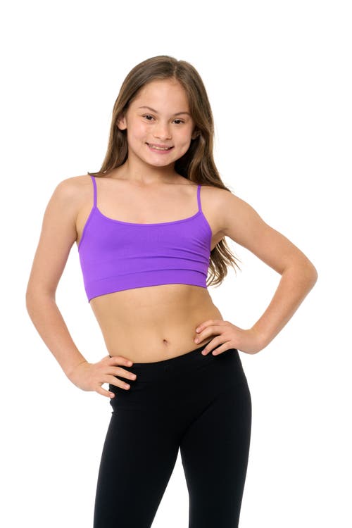 Malibu Sugar Solid Bra Cami In Purple