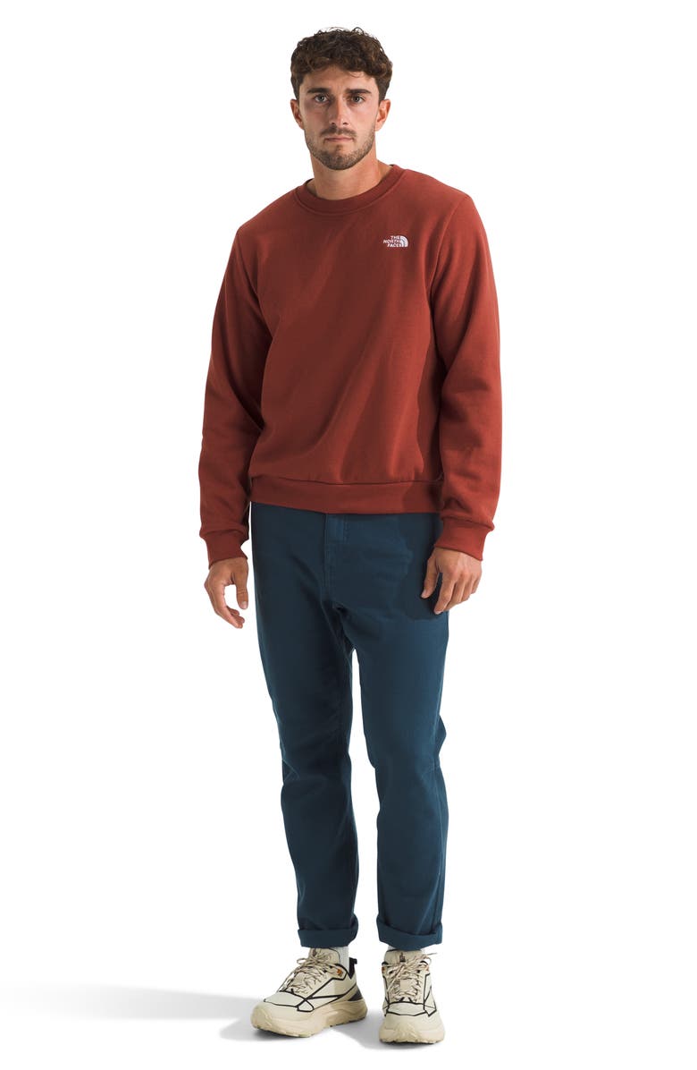The North Face Evolution Simple Dome Fleece Crewneck Sweatshirt, Alternate, color, Iron Clay