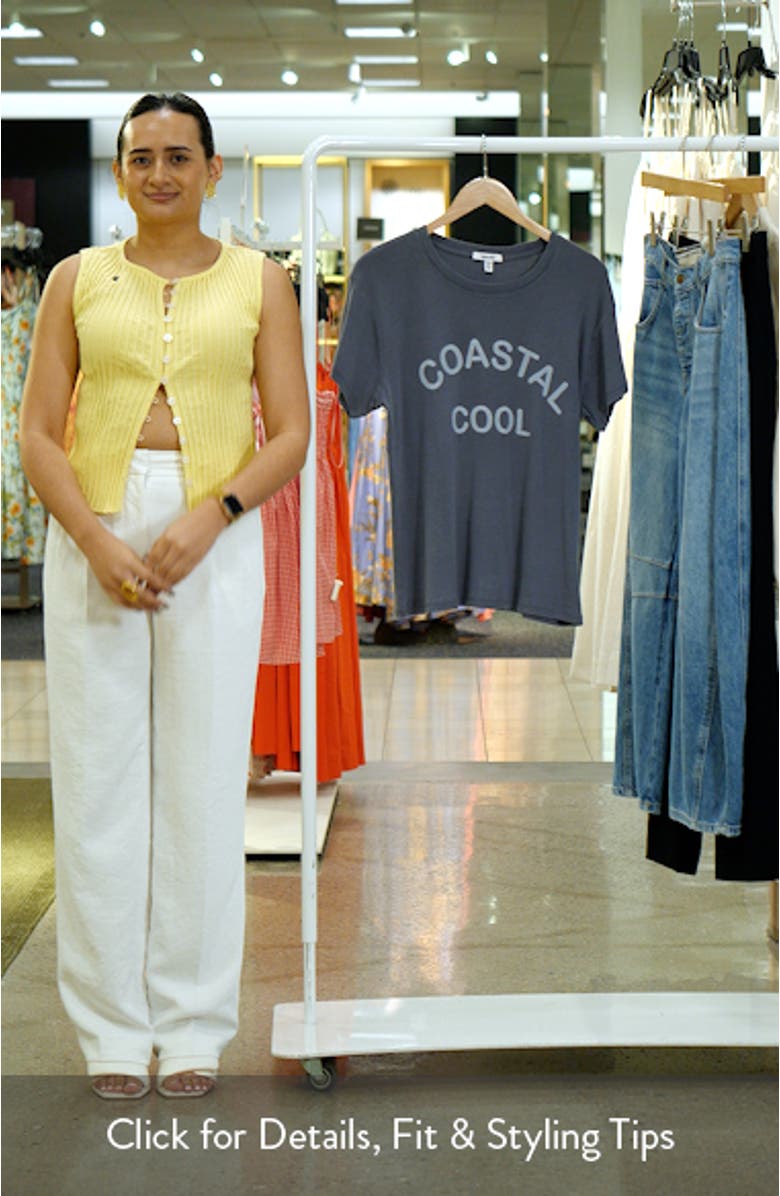 Coastal Cool Cotton Blend Graphic T-Shirt, sales video thumbnail