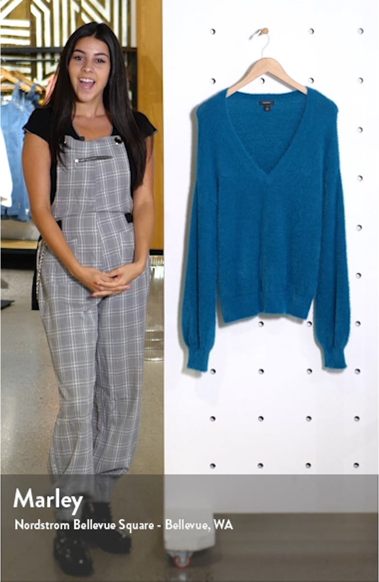 Fuzzy V-Neck Sweater, sales video thumbnail