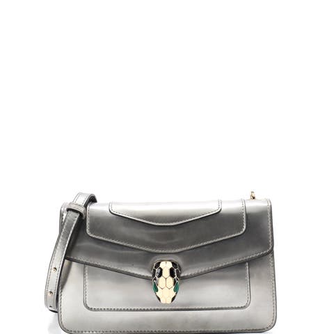Serpenti Forever Shoulder Bag Metallic Leather Small