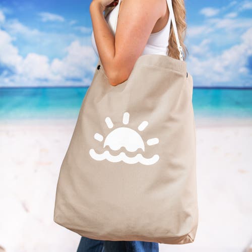 Totalee Gift Sun And Water Tote Cotton Brown In Brown