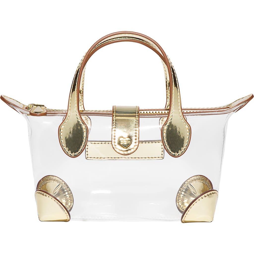 Stoney Clover Lane Clear Crossbody Bag In Gold