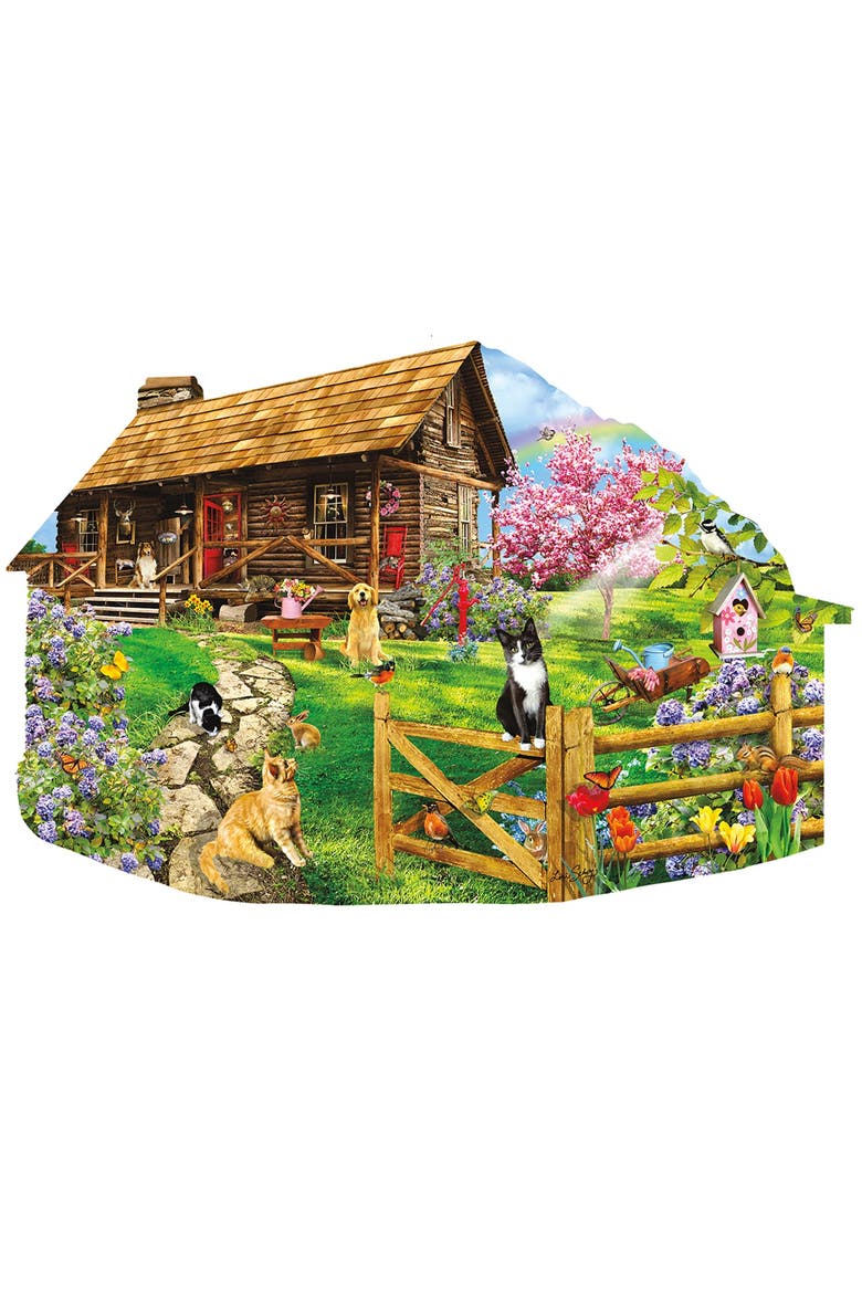 Mountain Spring 1000 piece Jigsaw Puzzle for Adults Special Shape, Main, color, Multicolor