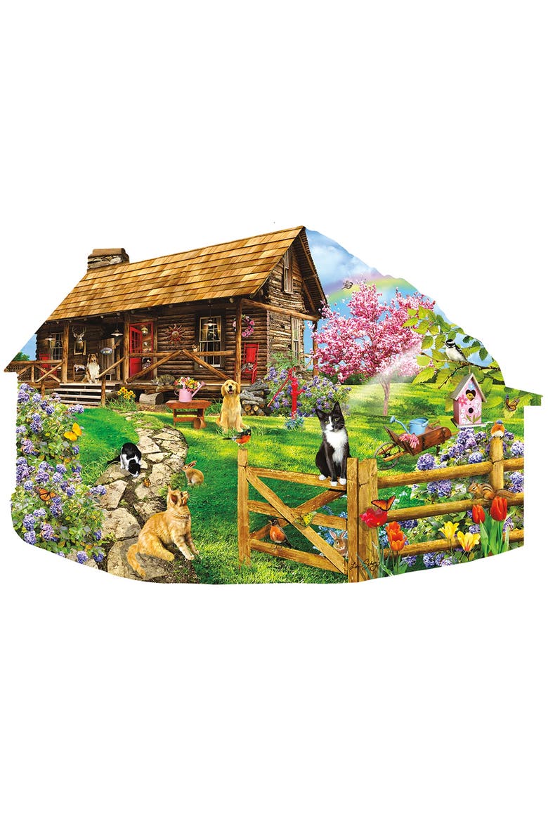 Sunsout Mountain Spring 1000 piece Jigsaw Puzzle for Adults Special Shape, Main, color, Multicolor