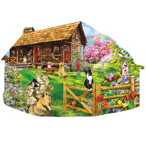 Mountain Spring 1000 piece Jigsaw Puzzle for Adults Special Shape