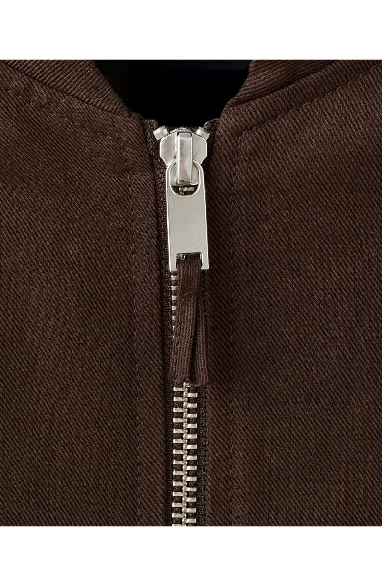 MANGO Linen & Cotton Bomber Jacket, Alternate, color, 