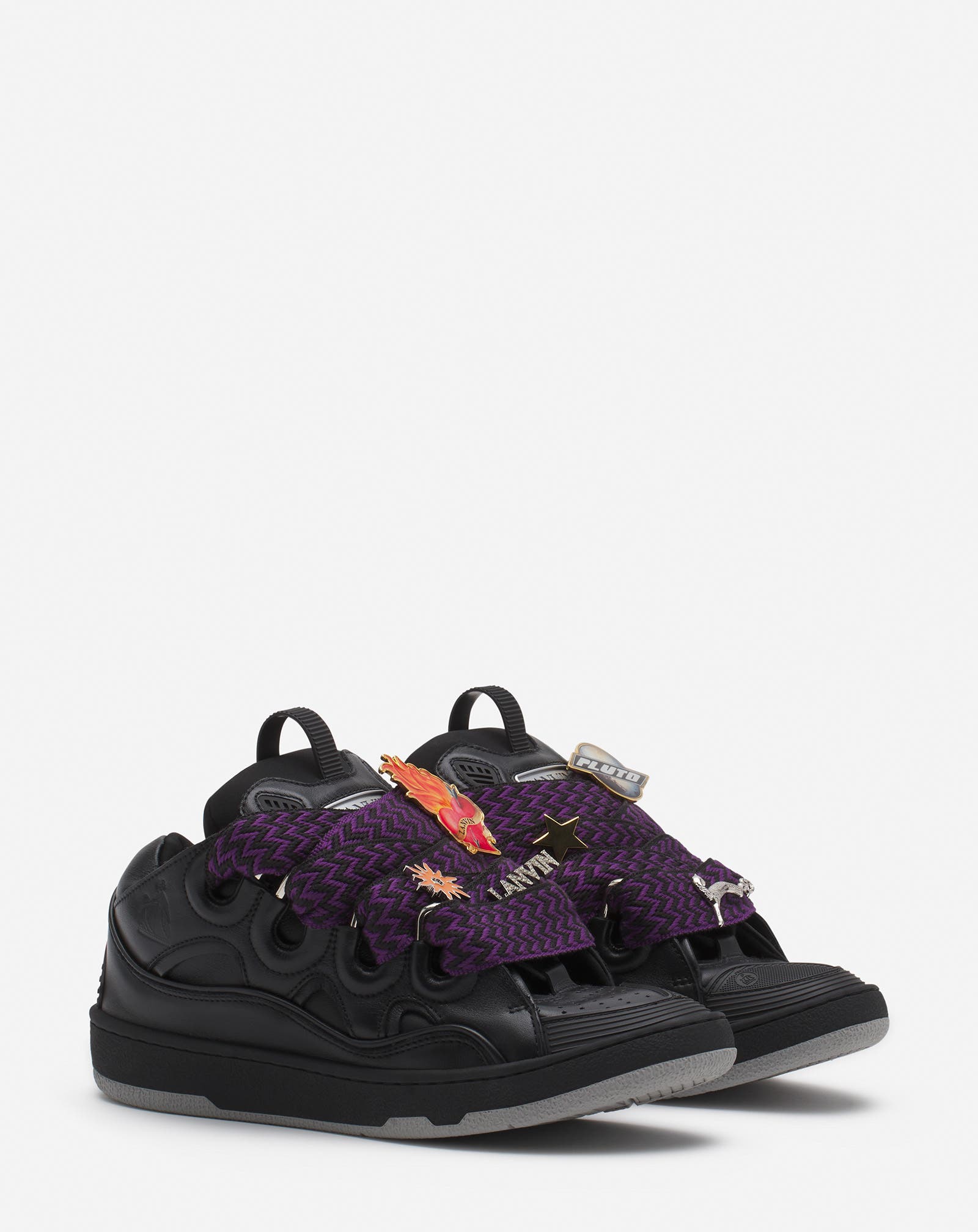 Lanvin x FUTURE CURB 3.0 LEATHER SNEAKERS FOR WOMEN, Alternate, color, 
