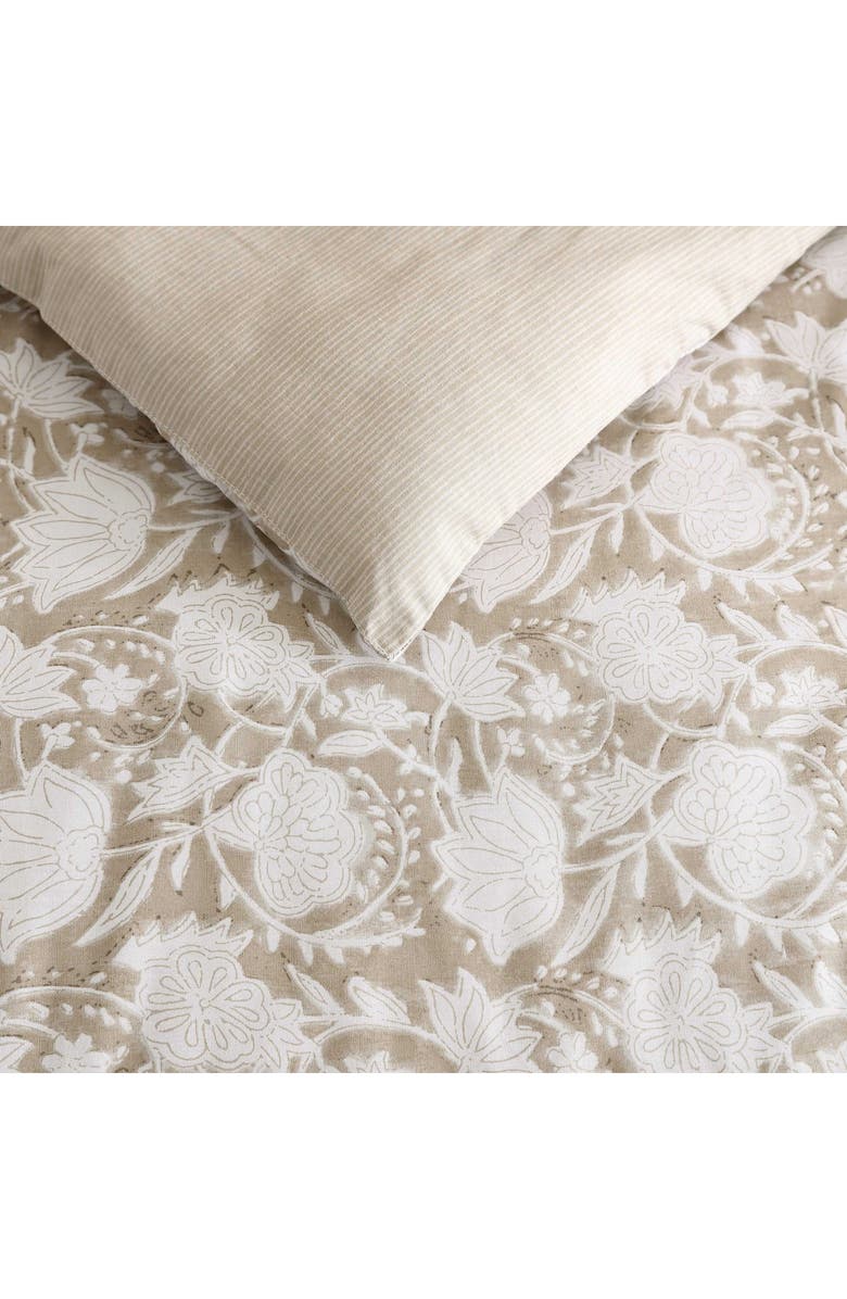 Nautica Bayport Floral Cotton Comforter Set, Alternate, color, Beige
