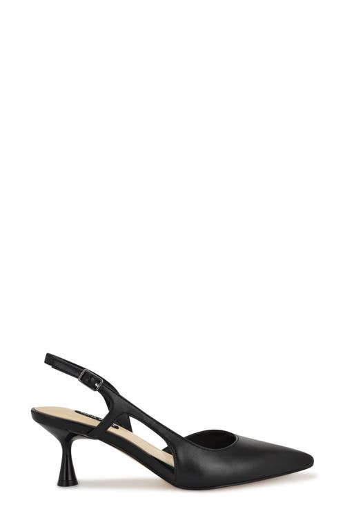 Nine West Renela Pointed Toe Slingback Pump In Black 001