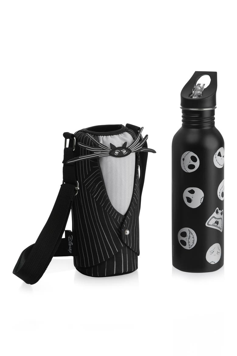 x Disney® Nightmare Before Christmas Jack Skellington Stainless Steel Water Bottle & Cooler Sling, Alternate, color, BLACK