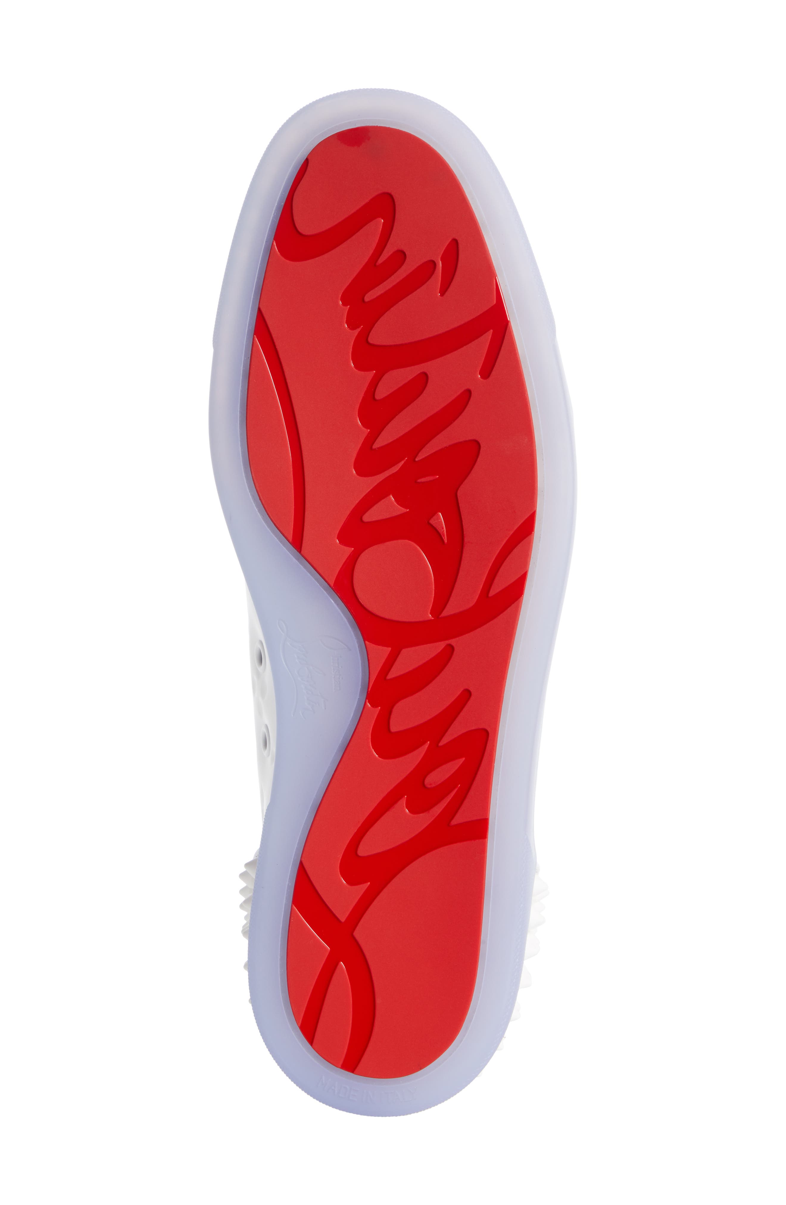 Christian Louboutin Lou Spikes 2 Sneaker, Alternate, color, 