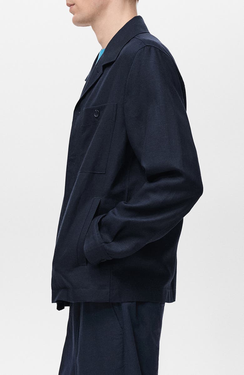 MANGO Tencell<sup>®</sup> Lyocell & Linen Shirt Jacket, Alternate, color,