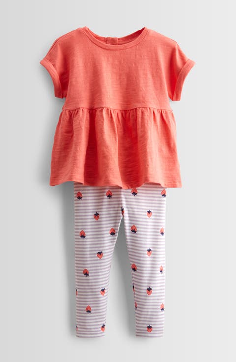 CORAL RIBBED KNIT LONG LEGGING, BABY