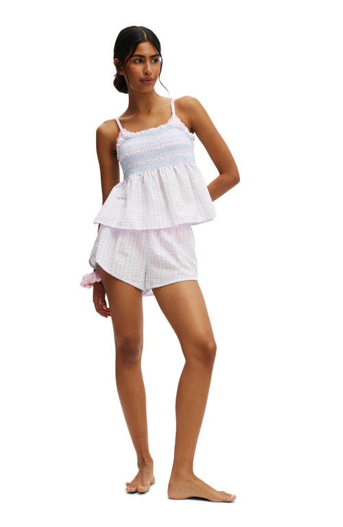 COTTON ON BODY COTTON ON BODY SHIRRED WOVEN SLEEP SET