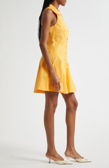 Poppy Sleeveless Stretch Twill Shirtdress