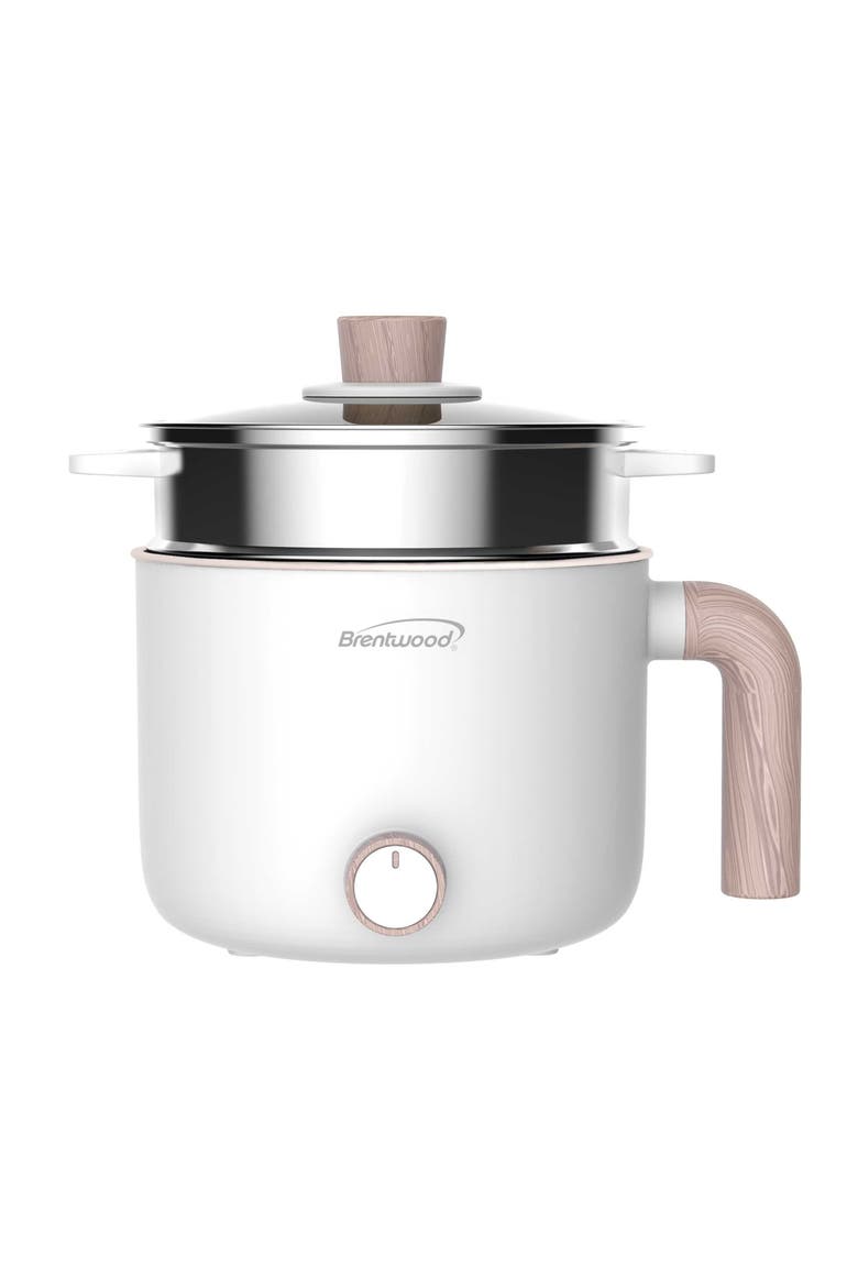 1.5 L Multi-Function Electric Hot Pot Cooker in White, Main, color, White