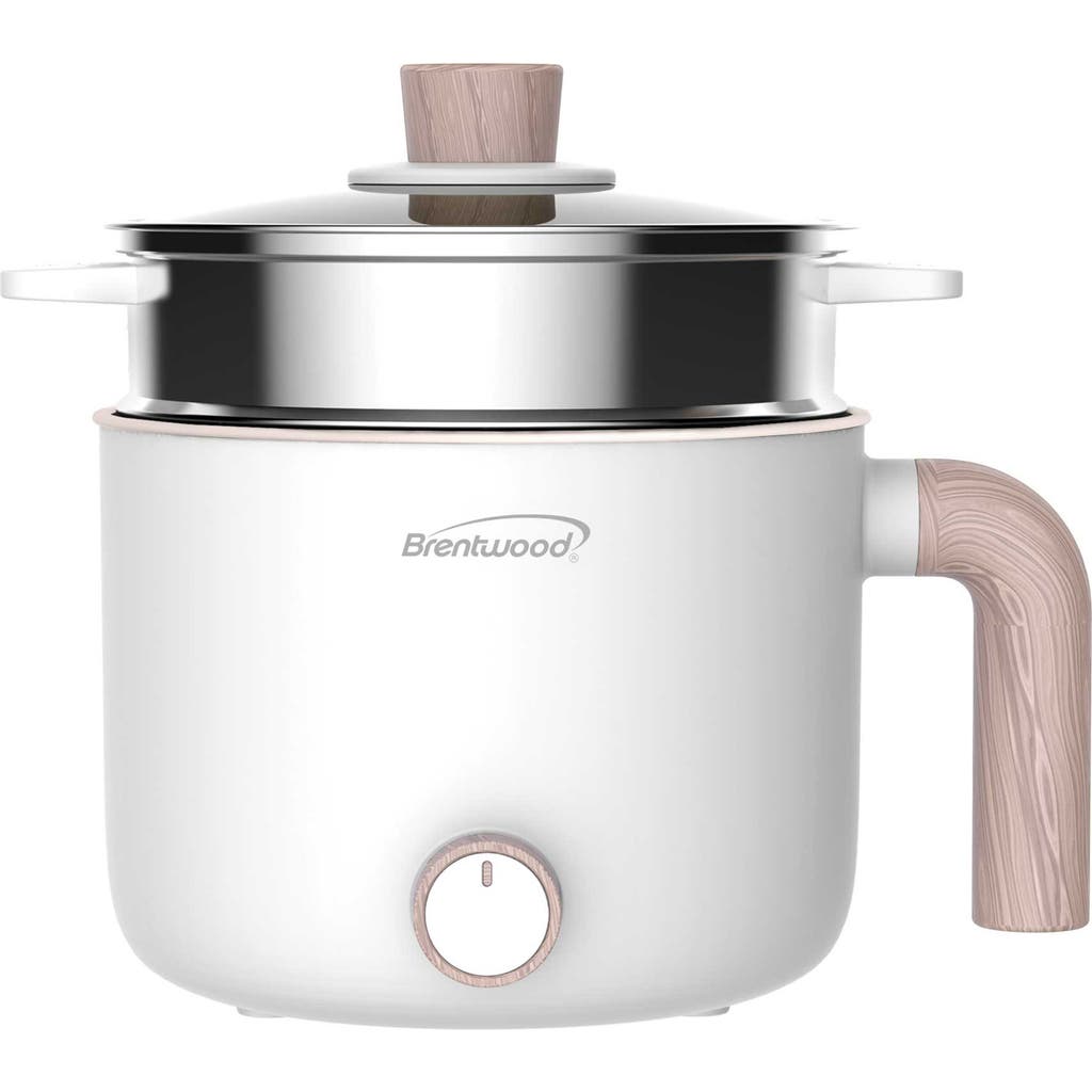 Brentwood 1.5 L Multi-function Electric Hot Pot Cooker In White