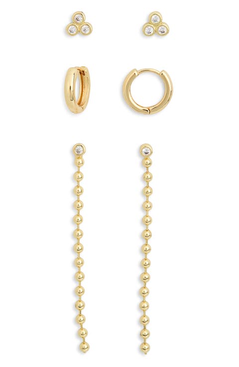 Pack of 3 Assorted Earrings