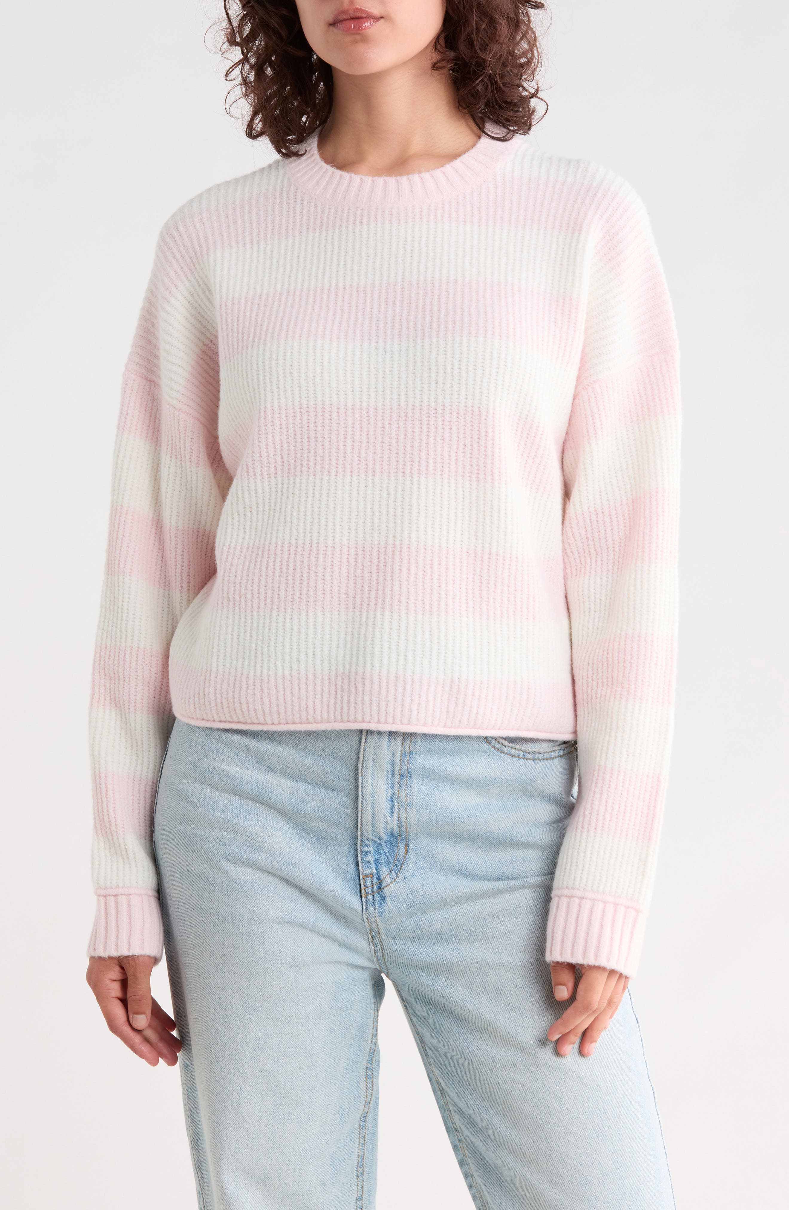 PINK DOGWOOD- IVORY STRIPE