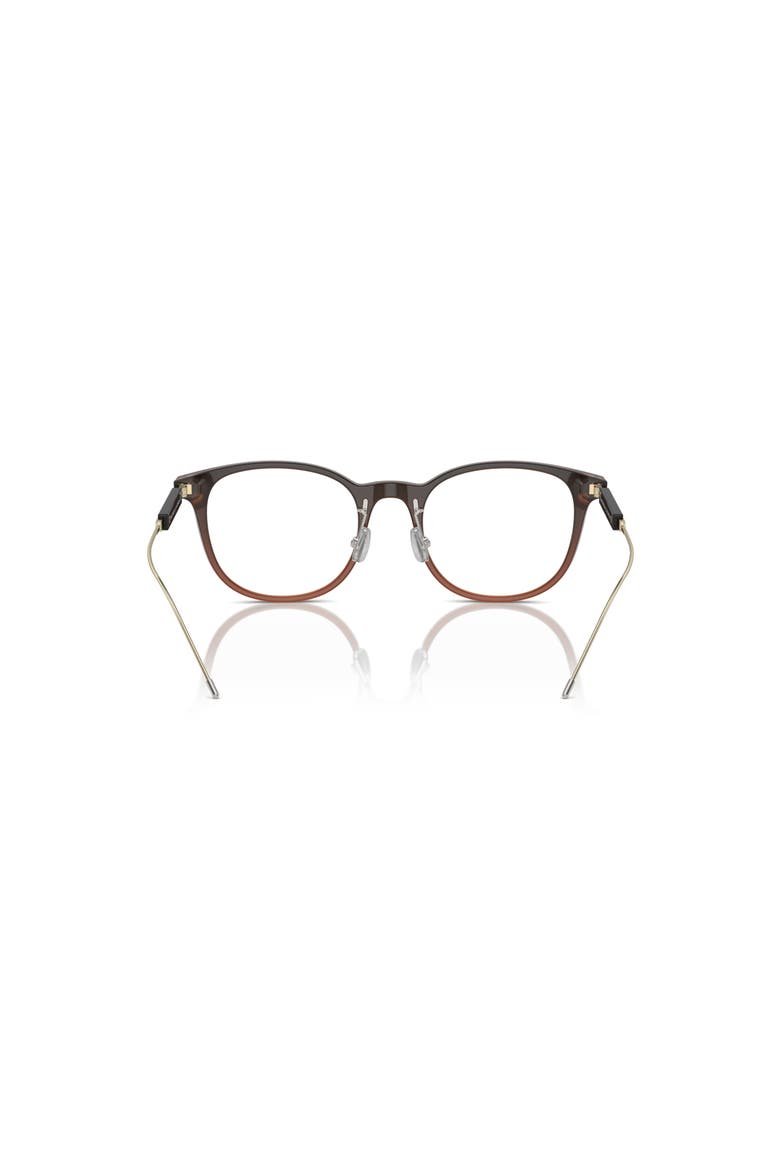 51mm Rectangle optical glasses, Alternate, color, Brown