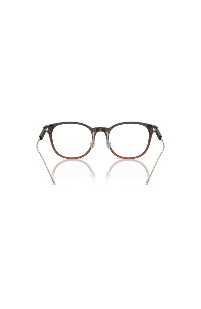 Brunello Cucinelli 51mm Rectangle optical glasses, Alternate, color, Brown