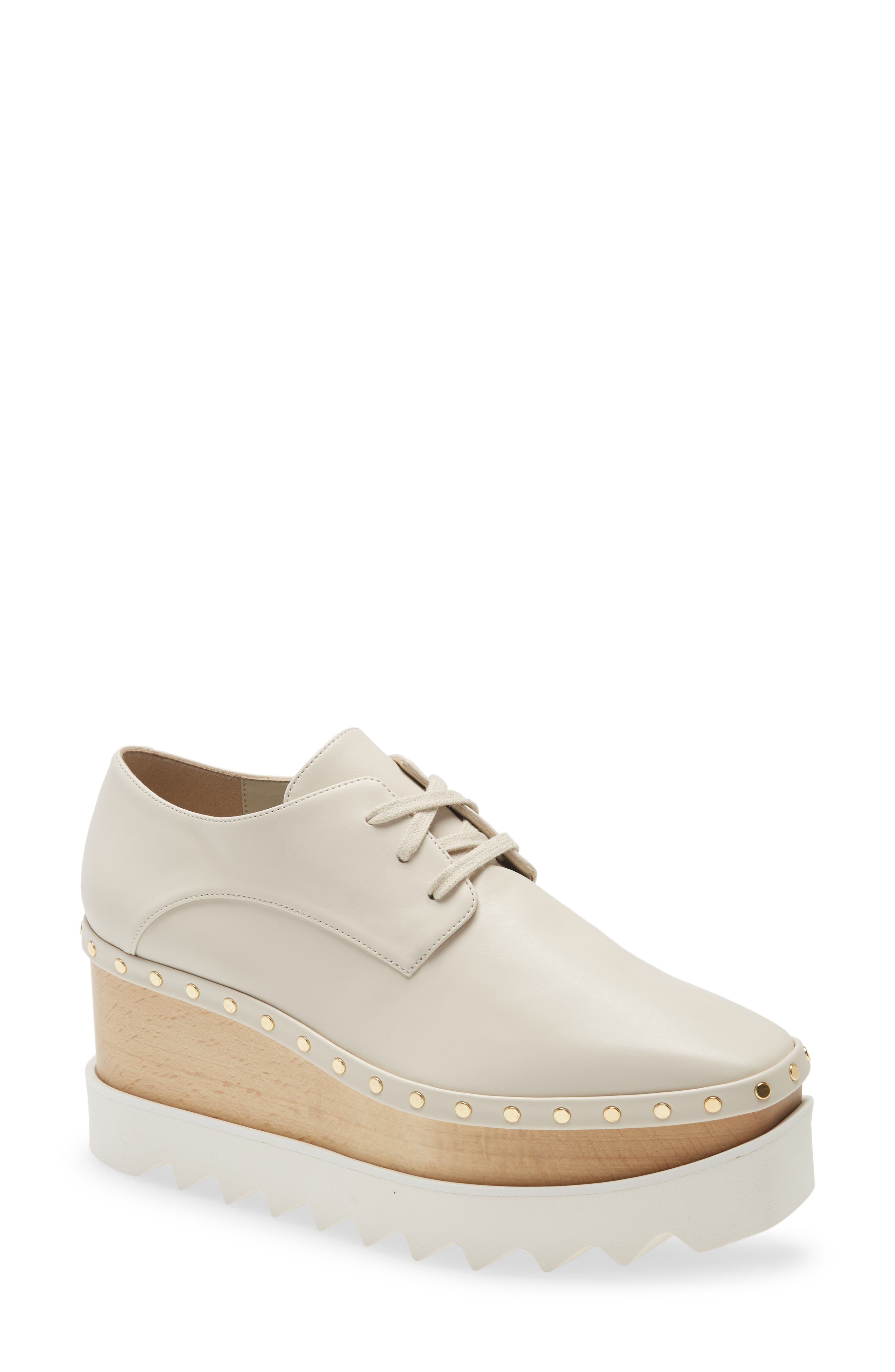 Stella McCartney Elyse Studded Platform Derby, Main, color, 