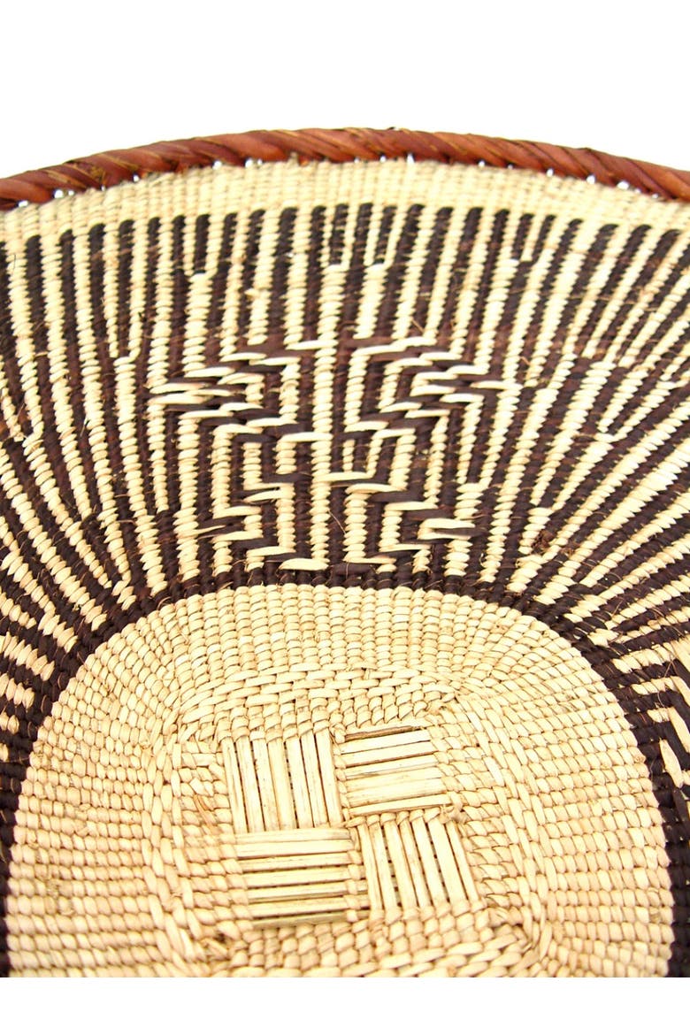 Tonga Wall Decor Basket, Alternate, color, Brown