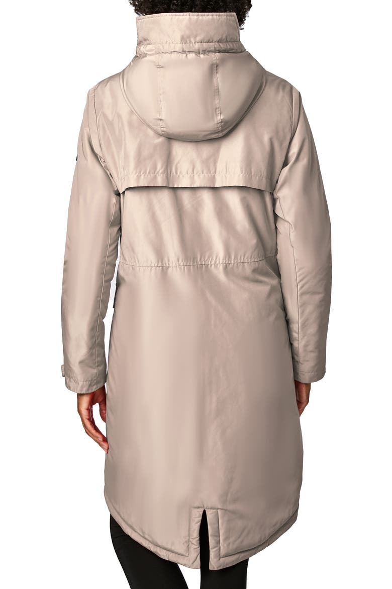 Insulated Hooded Raincoat, Alternate, color, FRAPPE