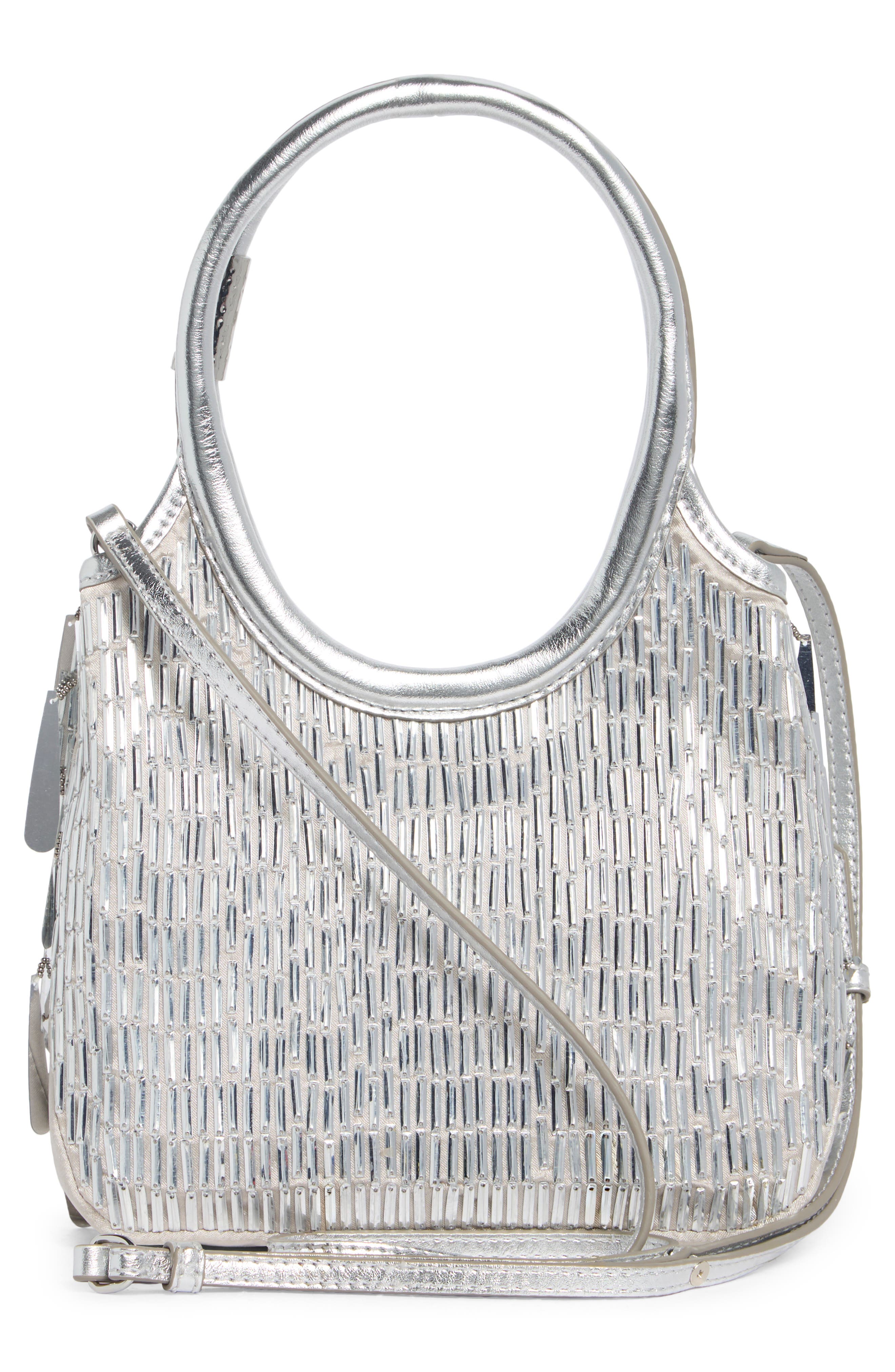 Mini Estelle Tote, Alternate, color, SILVER