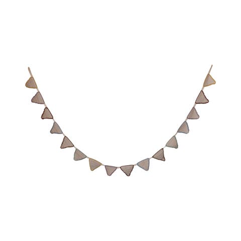 Hand-Woven Cotton Crocheted Pennant Garland