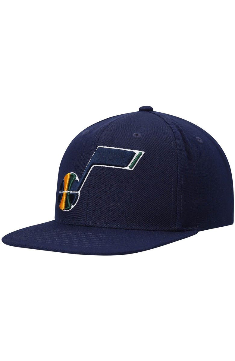 Mitchell & Ness Men's Mitchell & Ness Navy Utah Jazz Ground 2.0 Snapback Hat, Main, color, Navy