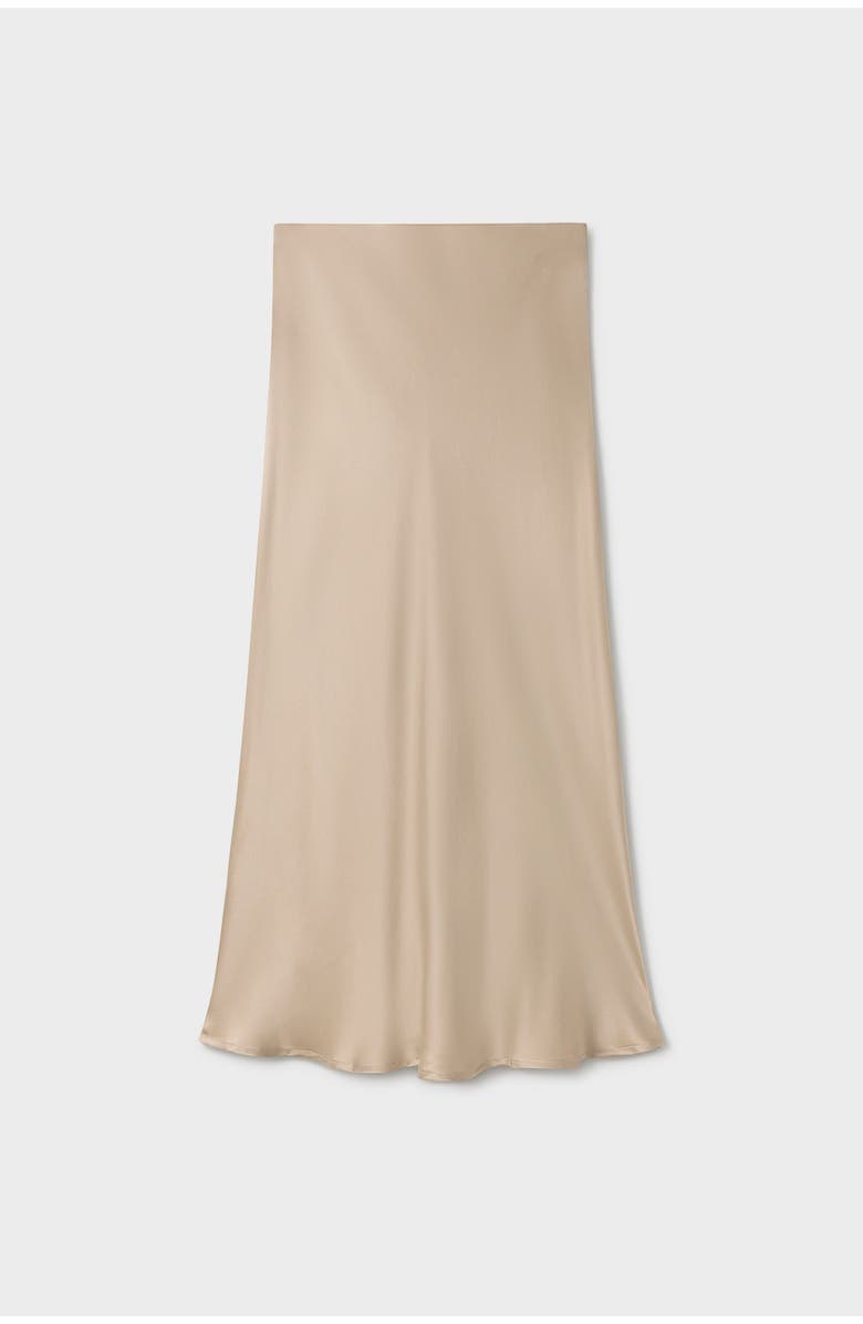 SILK LAUNDRY LONG BIAS CUT SKIRT HAZELNUT, Alternate, color, Hazelnut