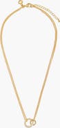 A Littles & Co Evermore Linked Circles Necklace In Gold-Tone Plating