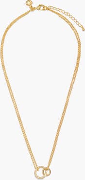 A Littles & Co Evermore Linked Circles Necklace In Gold-Tone Plating