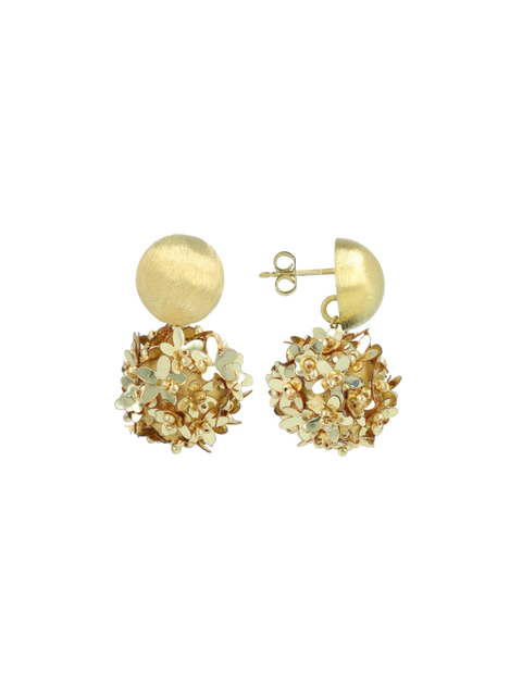 CE SQ Sequin Flower Globe M - Gold #70-B