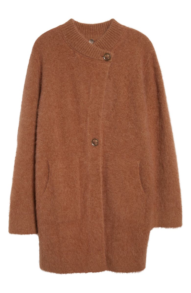 MARGARET O'LEARY Brushed Fox Hair Coat, Alternate, color,