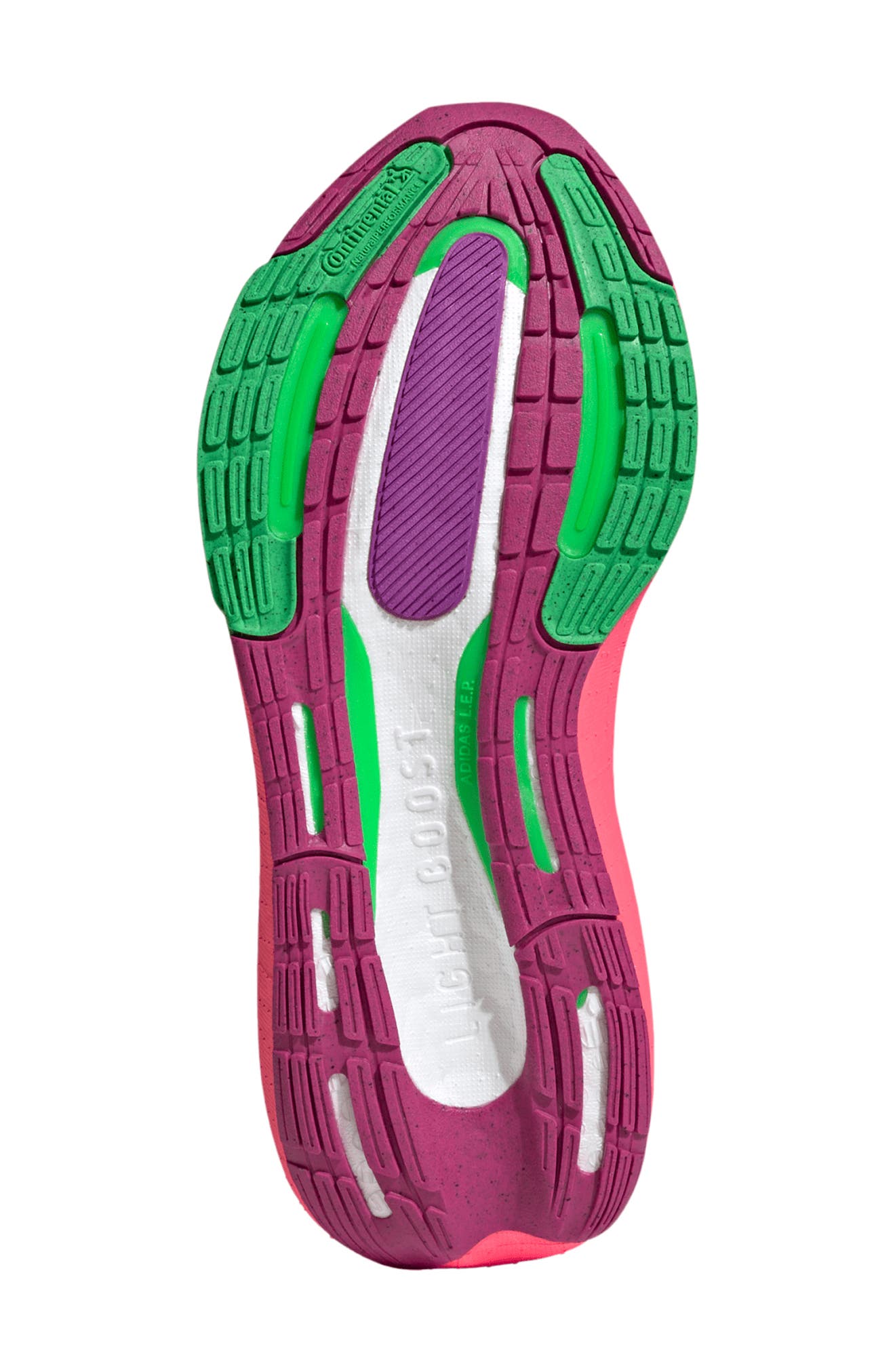 Ultraboost 23 Running Shoe, Alternate, color, TURBO/MAGENTA/SHOCK PURPLE