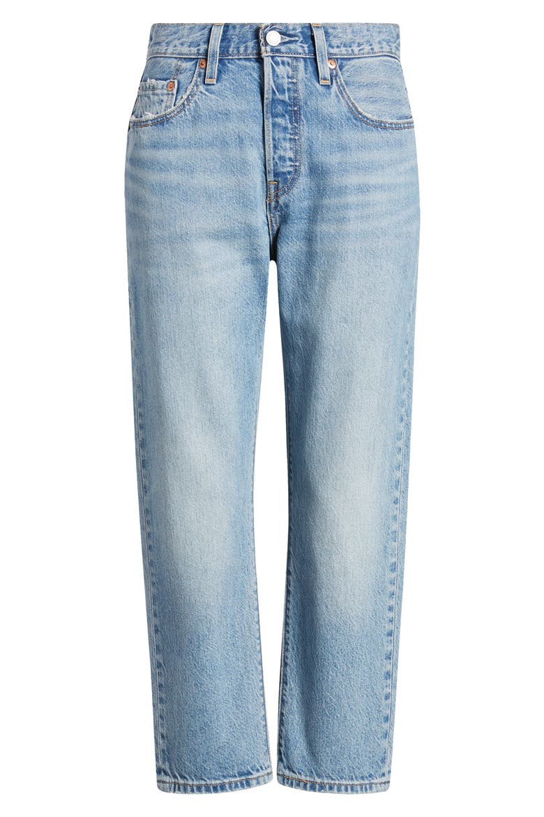 501® High Waist Crop Straight Leg Jeans, Alternate, color, FUN FLARE LIGHTWEIGHT