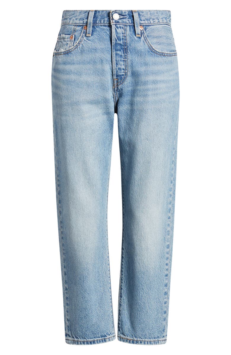 Levi's<sup>®</sup> 501<sup>®</sup> High Waist Crop Straight Leg Jeans, Alternate, color, Fun Flare Lightweight